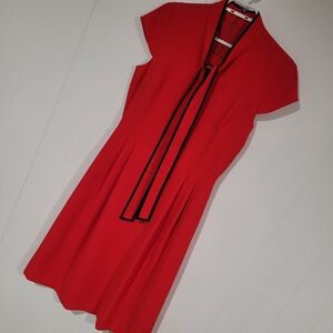 J.Crew Tie-Neck Dress in 365 Crepe. Versatile, professional, Vintage Office Look